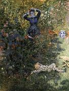 Claude Monet Camille and Jean Monet in the Garden at Argenteuil oil on canvas